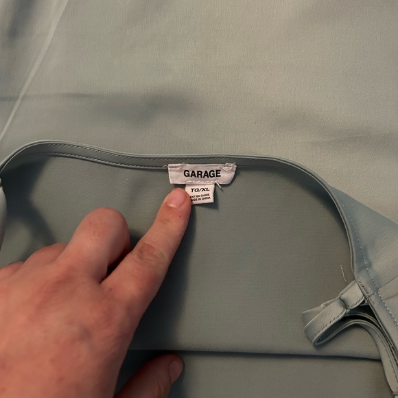 Teal XL Garage Mini Dress - Picture 3 of 5